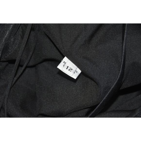 WILLIAM TRAVILLA Haute Couture Black Cocktail Dress With Jacket Size 12 - Picture 12 of 12